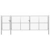 vidaXL Portail de jardin en acier 500 x 150 cm argenté