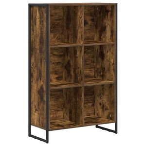 vidaXL Biblioth&egrave;que 99,5 x 30 x 108,5 cm Bois d'ing&eacute;nierie Ch&ecirc;ne Fum&eacute;