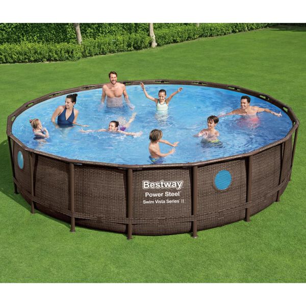 Bestway Ensemble de piscine Power Steel 549x122 cm