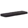 vidaXL Coussins de plancher de palette lot de 2 Coton Noir