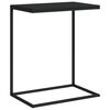 vidaXL Table d'appoint Noir 55x35x66 cm Bois d'ing&eacute;nierie