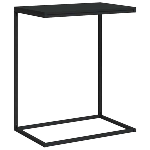 vidaXL Table d'appoint Noir 55x35x66 cm Bois d'ing&eacute;nierie