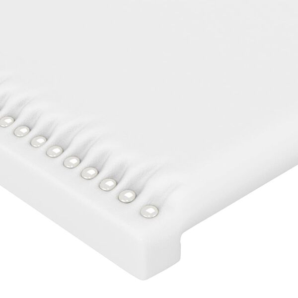 vidaXL T&ecirc;tes de lit 2 pcs blanc 90x5x78/88 cm similicuir