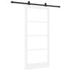 vidaXL Porte coulissante ORKDAL 93 x 202 cm Blanc et noir
