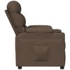 vidaXL Fauteuil inclinable Marron Tissu