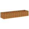 vidaXL Lit sur&eacute;lev&eacute; de jardin 386x100x69 cm acier corten