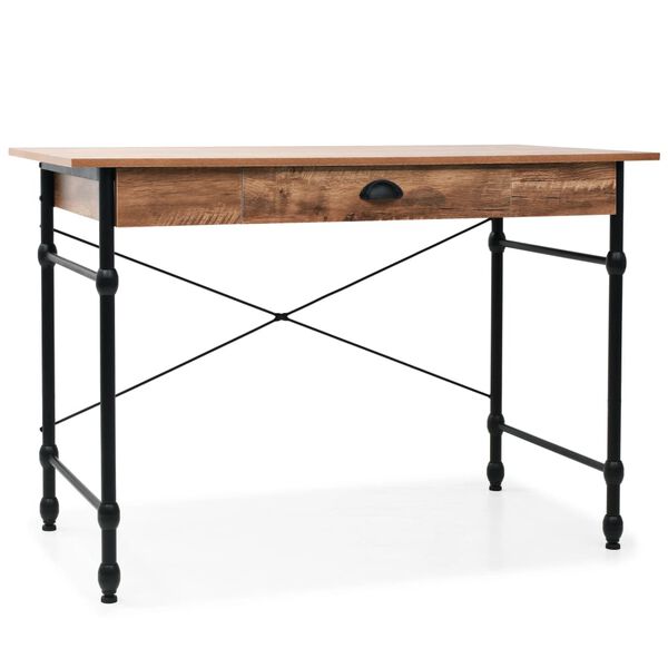 vidaXL Bureau avec tiroir 110 x 55 x 75 cm Couleur de chêne