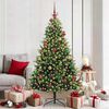 vidaXL Arbre de No&euml;l artificiel en silicone flexible 300 LEDs 180 cm