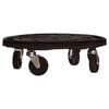 vidaXL Support sur roulettes pour plantes Diam&egrave;tre 40 cm Noir 275 kg