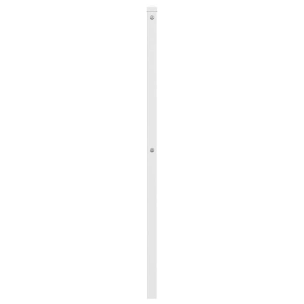 vidaXL T&ecirc;te de lit de remplacement m&eacute;tal blanc 100 cm