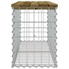 vidaXL Banc de jardin design gabion 103x31,5x42cm bois de pin impr&eacute;gn&eacute;