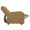 vidaXL Fauteuil de massage inclinable 2 places taupe tissu microfibre