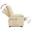 vidaXL Fauteuil de massage Crème Tissu