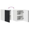 vidaXL Armoire de cuisine Kalmar 2 pcs Noir 30 x 31 x 40 cm
