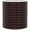 vidaXL Jardini&egrave;re sur&eacute;lev&eacute;e Marron 80 x 80 x 81 cm Acier