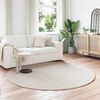 vidaXL Tapis en Fourrure Synth&eacute;tique de Lapin Olite Beige &Oslash; 160 cm