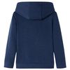 Sweatshirt à capuche pour enfants mélange bleu marine et orange 116