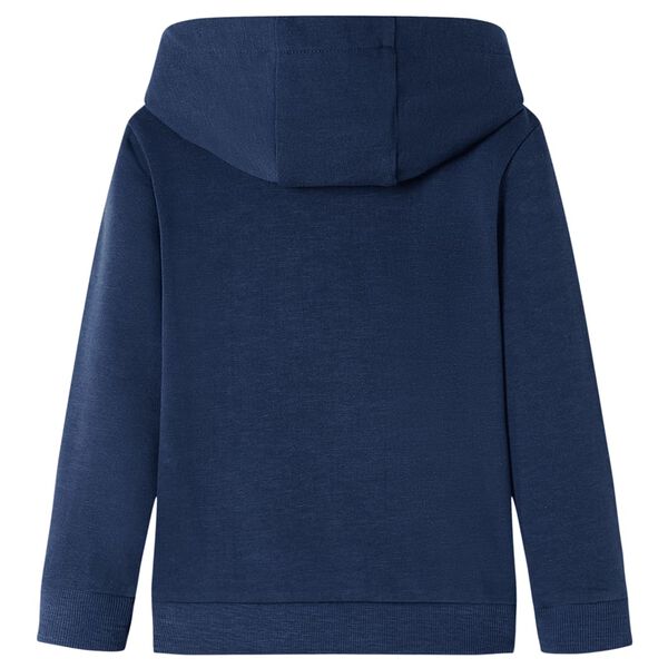 Sweatshirt à capuche pour enfants mélange bleu marine et orange 116