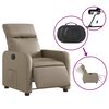 vidaXL Fauteuil inclinable électrique Cappuccino Similicuir