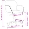 vidaXL Chaise pivotante de bureau Jaune clair Tissu