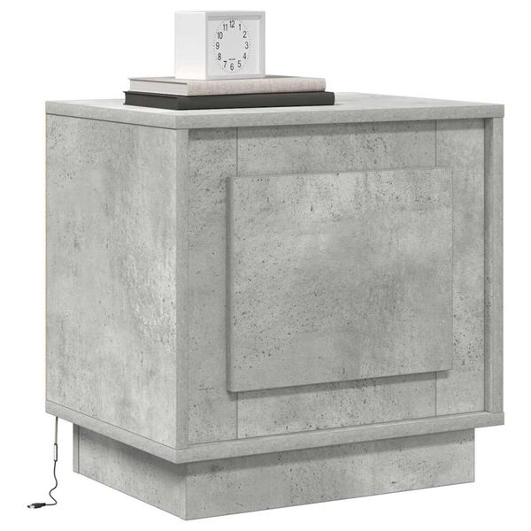 vidaXL Cabinet de chevet 2 pcs Gris b&eacute;ton 44 x 34,5 x 45 cm