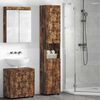 vidaXL Ensemble d'armoire de salle de bain TULUM Ch&ecirc;ne fum&eacute;