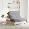 vidaXL Canap&eacute;-lit futon avec matelas 100x206x11 cm bois massif de pin