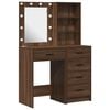 vidaXL Table de Toilette avec tiroir 2 pcs Marron 50 x 41 x 135 cm
