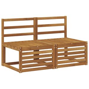 vidaXL 2 Pi&egrave;ce Sofa de milieu ext&eacute;rieur Bois d'Acacia Massif Naturel