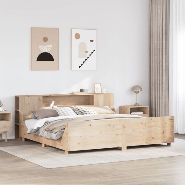vidaXL Cadre de lit sans matelas 180x200 cm bois massif de pin