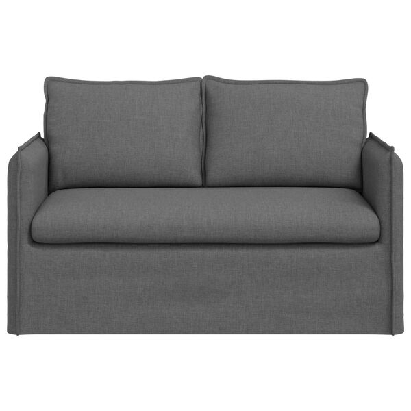 vidaXL Canap&eacute; 120cm Gris fonc&eacute; M&eacute;tал