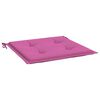 vidaXL Coussins de chaise de jardin lot de 6 rose 50x50x4 cm tissu