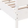vidaXL Cadre de lit sans matelas blanc 120x190 cm bois de pin massif