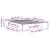 vidaXL Cadre de lit surélevé Marron 140 x 190 cm Bois massif en pin