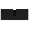 vidaXL Armoire de salle de bain noir 80x33x60 cm bois d'ingénierie