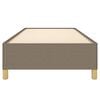 vidaXL Cadre de lit sans matelas taupe 80x200 cm tissu