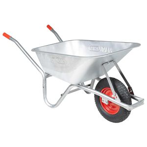 vidaXL Brouette 90 L 150 kg acier galvanis&eacute; et plastique