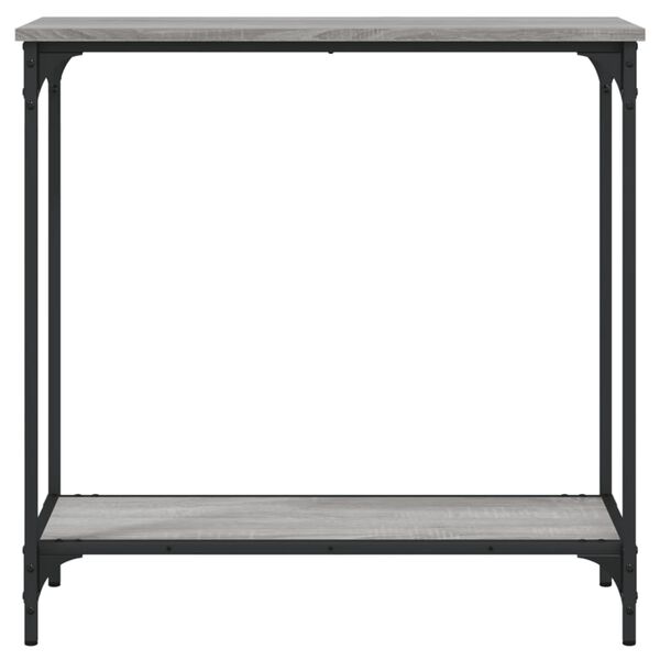 vidaXL Table console sonoma gris 75x30,5x75 cm bois d'ingénierie