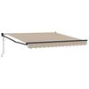 vidaXL Auvent R&eacute;tractable Beige 350 x 250 cm Polyester et Aluminium