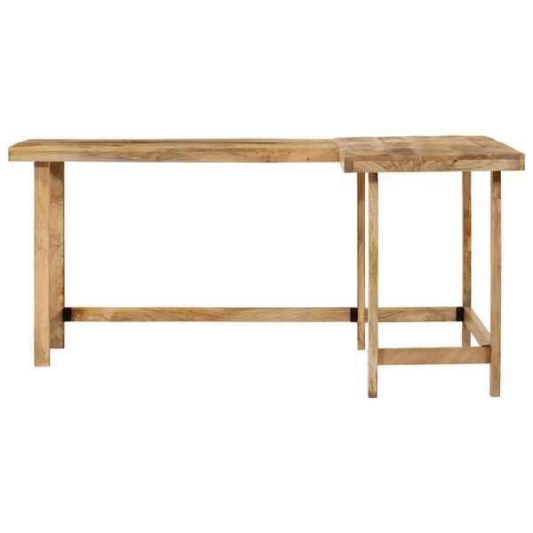 vidaXL Bureau 165x110x75 cm bois massif de manguier