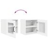 vidaXL Armoire de cuisine avec &eacute;tag&egrave;re Blanc brillant 40 x 31 x 40 cm