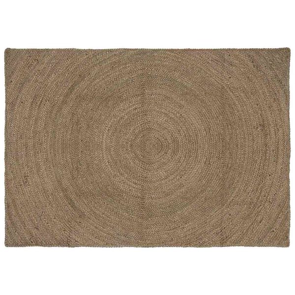 vidaXL Tapis de surface Rectangulaire Gris 140 x 200 cm Jute