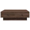 vidaXL Table basse Ch&ecirc;ne marron 90x90x28 cm Bois d'ing&eacute;nierie