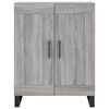vidaXL Buffet sonoma gris 69,5x34x90 cm bois d'ing&eacute;nierie