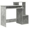 vidaXL Bureau Gris béton 106 x 41 x 88.5 cm Bois d'ingénierie