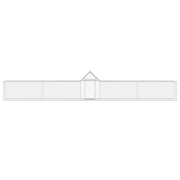 vidaXL Poulailler 9 x 1 x 1,5 m Acier galvanisé
