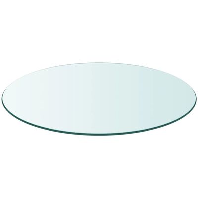 vidaXL Dessus de table ronde en verre trempé 400 mm