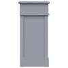 vidaXL Armoire &agrave; chaussures Gris 50 x 28 x 58 cm Bois de Paulownia