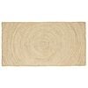 vidaXL Tapis de surface Blanc 80 x 150 cm Jute