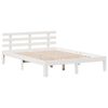 vidaXL Lit biblioth&egrave;que sans matelas blanc 150x200 cm bois pin massif